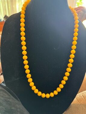 Yellow Beaded Necklace - Women Jewelry